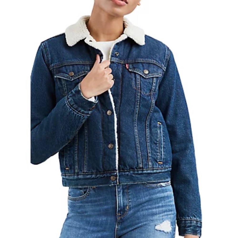 Levi’s Women’s Original Sherpa Trucker Jacket #36136-0037 Sz M